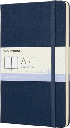 Picture of Moleskine Szkicownik MOLESKINE L (13x21cm), szafirowy, twarda oprawa, 104 strony, niebieski