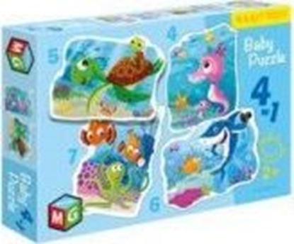 Изображение Multigra Baby Puzzle 4w1 Pod wodą