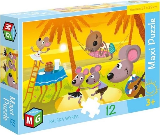 Picture of Multigra Maxi Puzzle 12 Rajska wyspa