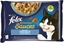 Picture of Nestle FELIX sasz.4x85g SENSATIONS SAUCES RYBNE DANIA w sosie /12