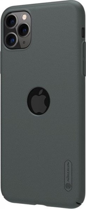 Attēls no Nillkin Nillkin Super Frosted Shield - Etui Apple iPhone 11 Pro z wycięciem na logo (Dark Green)