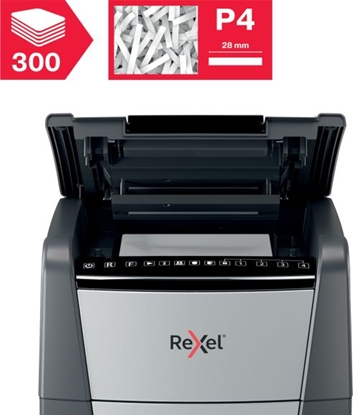 Изображение Shredder Rexel Optimum AutoFeed+ 300X Automatic Cross Cut Paper Shredder