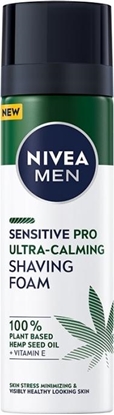 Picture of Nivea NIVEA_Men Sensitive Pro Ultra-Calming Shaving Foam pianka do golenia z olejem z nasion konopnych 200ml