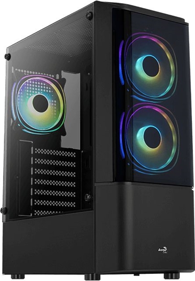 Изображение Geh AeroCool Midi Quantum v2 Black MicroATX/ATX/MiniITX