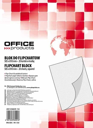 Изображение Office Products Bloki do Flipchart 58.5 x 81cm. 20 kartek (20135829-14)