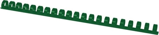 Изображение Office Products Grzbiety do bindowania OFFICE PRODUCTS, A4, 14mm (125 kartek), 100 szt., zielone