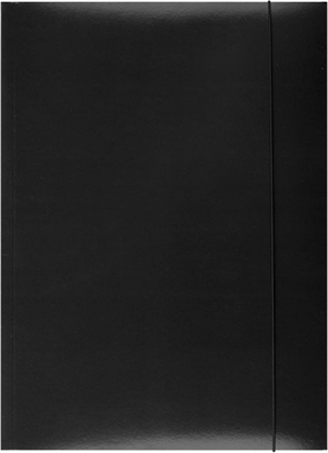 Picture of Office Products Teczka z gumką karton, A4, 300gsm, 3-skrz., czarna