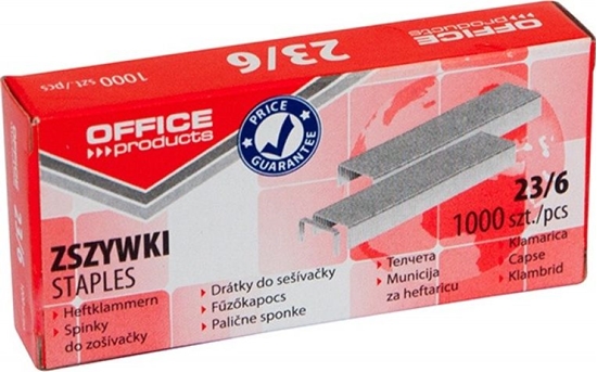 Picture of Office Products Zszywki OFFICE PRODUCTS, 23/6, 1000szt.