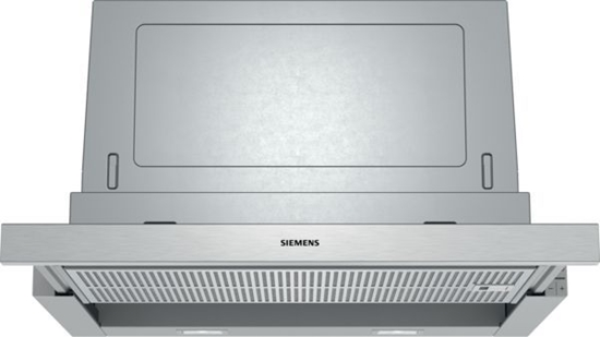 Picture of Siemens iQ300 LI67SA531 cooker hood Semi built-in (pull out) Silver 399 m³/h A