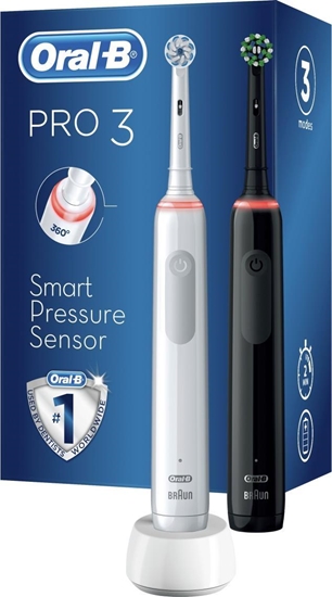 Picture of Szczoteczka Oral-B Pro 3 3900 Duo 2 szt. White/Black