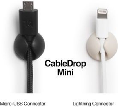 Изображение CableDrop mini uchwyty na kabel 6 szt. białe 