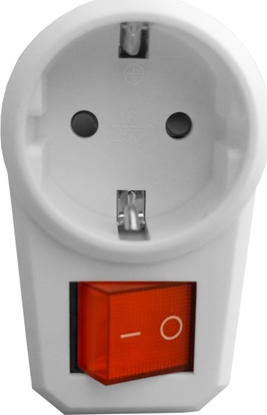 Picture of Orno ORNO Rozgałęźnik Adapter 2P-Z(Typ F) z włącznikiem