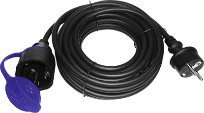 Attēls no Orno Przedłużacz warsztatowy bryzgoszczelny IP44, 1x2P+Z (schuko) 20m, kabel gumowy olejoodporny H07RN-F 3x1,5mm2, 230VAC/16A