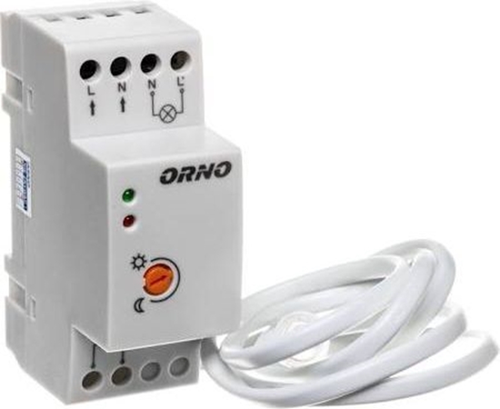 Изображение Orno Wyłącznik zmierzchowy z czujnikiem 20A 230V 2-100lx (OR-CR-219)