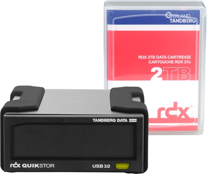 Изображение Overland-Tandberg RDX external drive kit with 2TB cartridge, black, USB3+