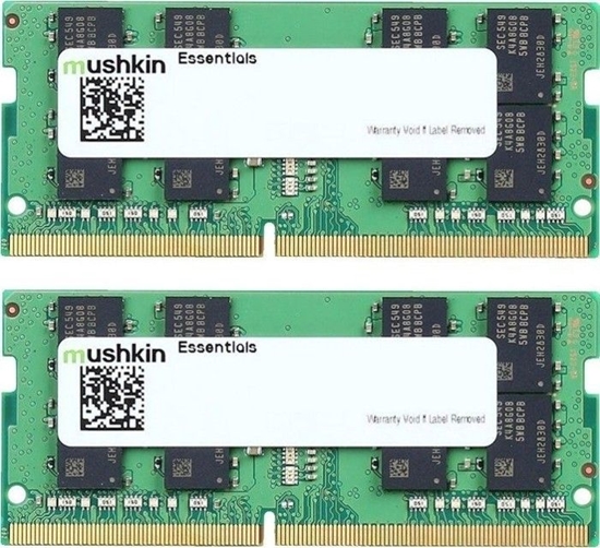 Изображение Pamięć do laptopa Mushkin Essentials, SODIMM, DDR4, 64 GB, 3200 MHz, CL22 (MES4S320NF32GX2)