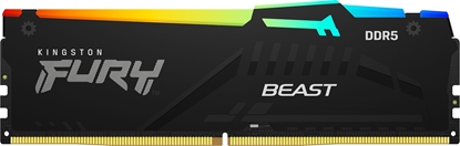 Attēls no Pamięć Kingston Fury Beast RGB, DDR5, 8 GB, 5600MHz, CL40 (KF556C40BBA-8)