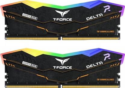 Attēls no Pamięć TeamGroup T-Force Delta TUF Gaming Alliance RGB, DDR5, 32 GB, 5200MHz, CL40 (FF5D532G5200HC40CDC01)