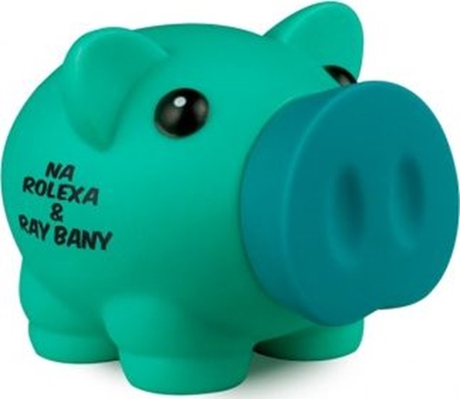 Изображение Pan Dragon Skarbonka piggy seledynowa "na rolexa & ray bany"