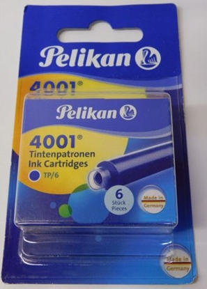 Picture of Pelikan Naboje atramentowe 4001 TP/6 niebieskie 12 sztuk