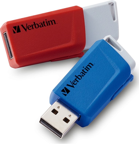 Изображение Verbatim Store 'n' Click - USB 2.0 Drive 3.2 GEN1 - 2x32 GB - Red/Blue