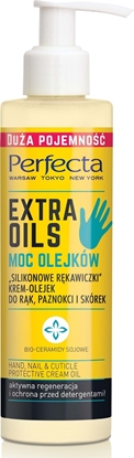 Изображение Perfecta Extra Oils Krem-Olejek do rąk "Silikonowe Rękawiczki" 195ml