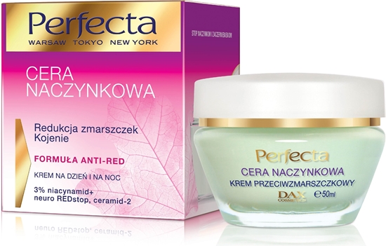 Picture of Perfecta Krem do twarzy Cera Naczynkowa Redukcja Zmarszczek - Kojenie regenerujący 50ml