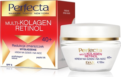 Attēls no Perfecta Krem do twarzy Multi-Kolagen Retinol 40+ wygładzający 50ml