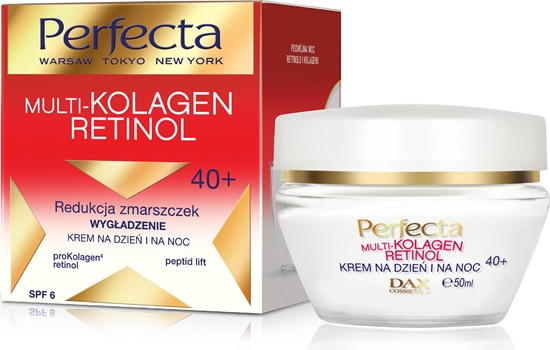 Picture of Perfecta Krem do twarzy Multi-Kolagen Retinol 40+ wygładzający 50ml