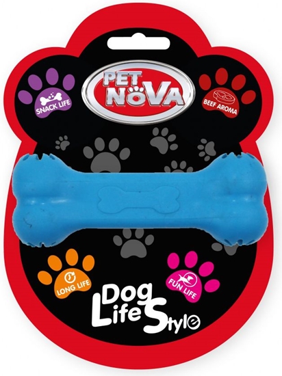 Picture of Pet Nova TPR Snackbone Blue 11cm