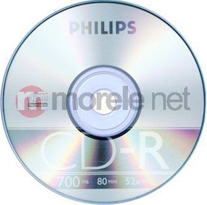 Attēls no Philips CD-R 700 MB 52x 25 sztuk (CR7D5NB25)