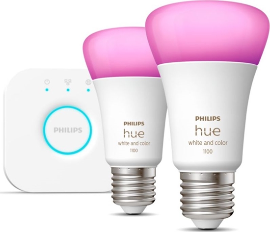 Изображение Philips Hue White and colour ambience Starter kit: 2 E27 smart bulbs (1100)