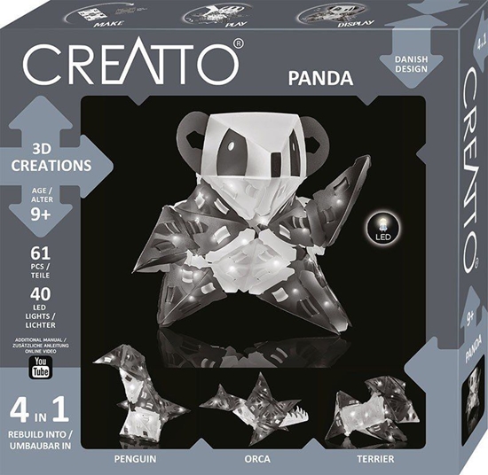 Изображение Piatnik Zestawy Kreatywny- Creatto Świecąca Panda