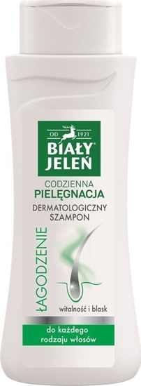 Изображение Pollena Biały Jeleń Codzienna Pielęgnacja Łagodzenie Szampon do włosów dermatologiczny - każdy rodzaj włosów 300ml