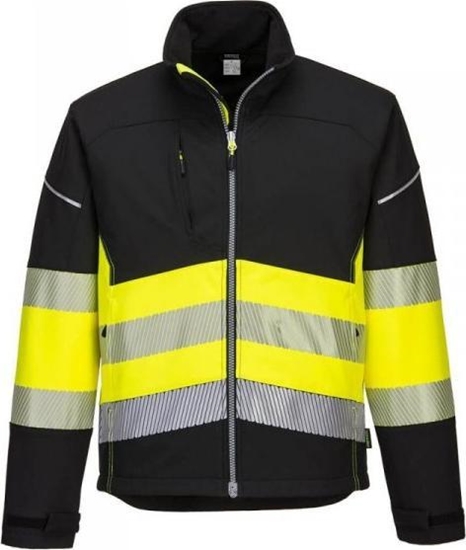 Picture of Portwest KURTKA OSTRZEGAWCZA SOFTSHELL PW375BKY ROZMIAR M