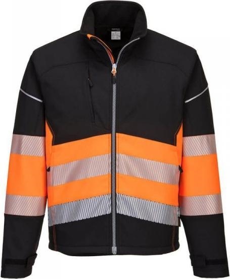 Picture of Portwest KURTKA OSTRZEGAWCZA SOFTSHELL PW375BKO ROZMIAR XXL