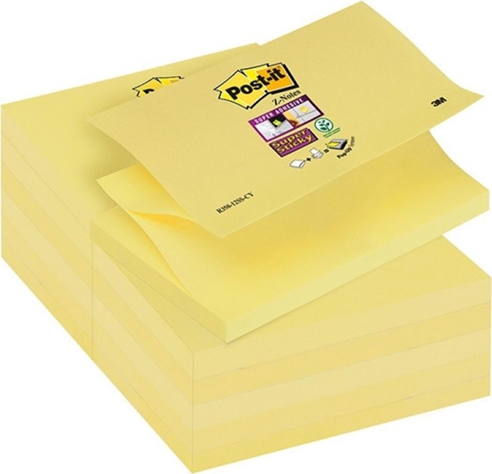 Picture of Post-it KARTECZKI POST-IT SUPER STICKY Z-NOTES 76 X 127 MM R350-12SS-CY ŻÓŁTE (90)