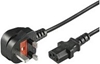 Изображение Kabel zasilający MicroConnect UK BS-1363 - C13, 2m (PE090420)