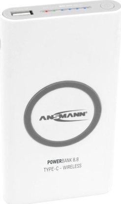 Изображение Powerbank Ansmann 8.8 Type C Wireless 8000mAh Biały