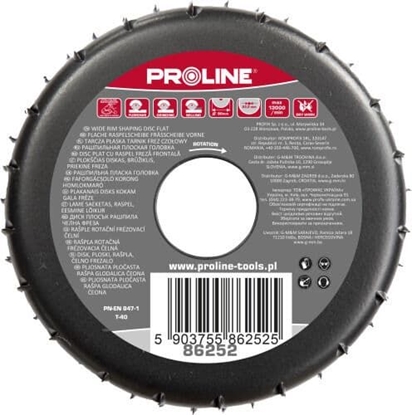 Attēls no Profix TARCZA PŁASKA TARNIK GRUBE ZĘBY FREZ CZOŁOWY 120MM PROLINE