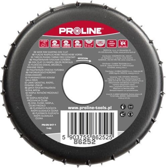 Picture of Profix TARCZA PŁASKA TARNIK GRUBE ZĘBY FREZ CZOŁOWY 120MM PROLINE