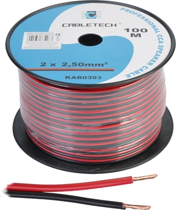 Picture of Przewód Cabletech Kabel głośnikowy CCA 2.5mm czarno-czerwony