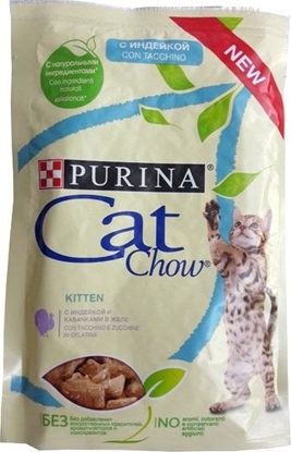 Изображение Purina Cat Chow Kitten Indyk i cukinia saszetka 85g