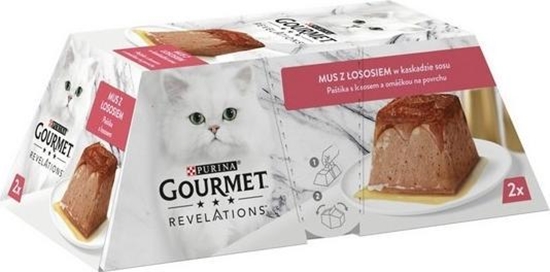 Изображение Purina Karma Gourmet Revelations Mus Łosoś 2x57g