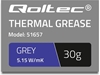 Изображение Pasta termoprzewodząca Qoltec Grey 30g (51657)