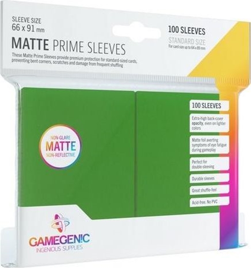 Picture of Rebel Gamegenic: Matte Prime CCG Sleeves 66x91mm Green