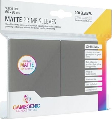 Attēls no Rebel Gamegenic: Matte Prime CCG Sleeves 66x91mm Grey