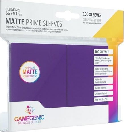 Picture of Rebel Gamegenic: Matte Prime CCG Sleeves 66x91mm Purple