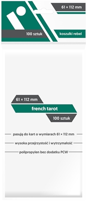 Attēls no Rebel Koszulki French Tarot 61x112 (100sztuk)