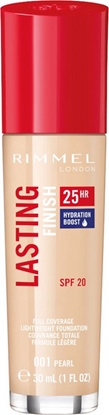 Attēls no Rimmel  Lasting Finish 25HR SPF20 długotrwały podkład do twarzy 001 Pearl 30 ml